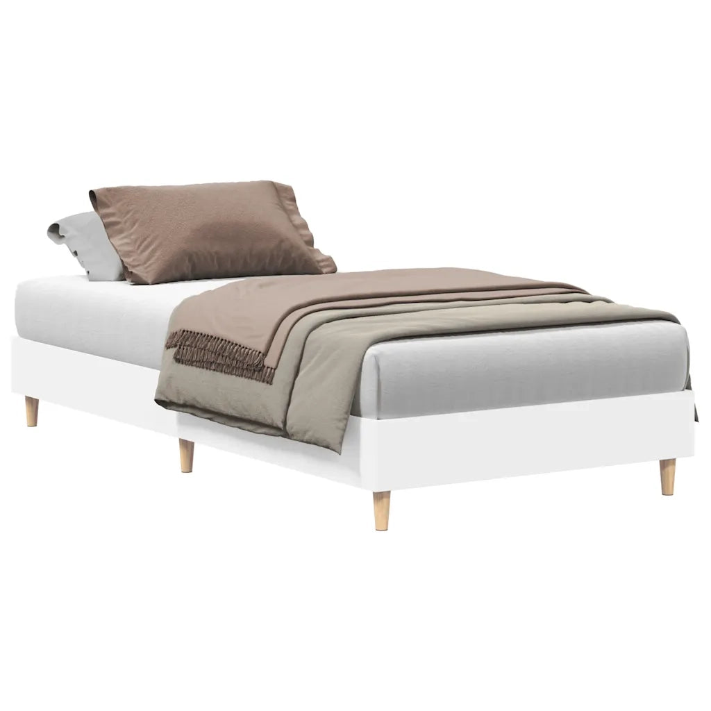 vidaXL Giroletto senza Materasso Bianco 90x190 cm in Legno Multistrato