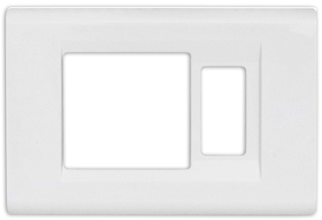Feb Elettrica PLACCA CLICK PER SCHUKO+1 P col. Bianco 50.00 pz