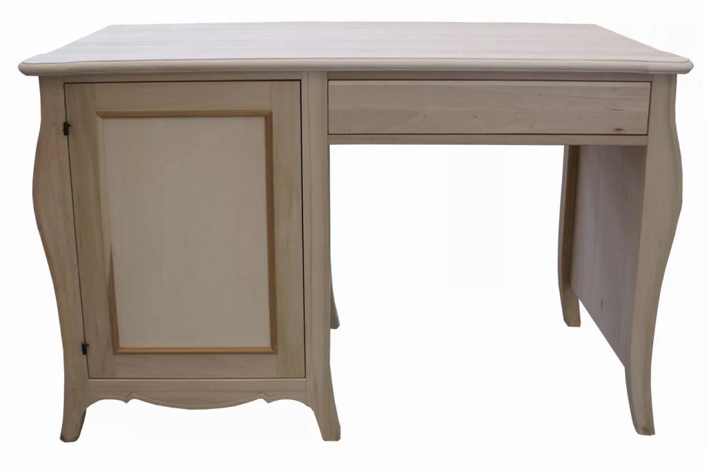 Scrivania portafrigo in legno tinta noce 1 porta 1 cassetto 130x60x83 (485) - Mobili 2G
