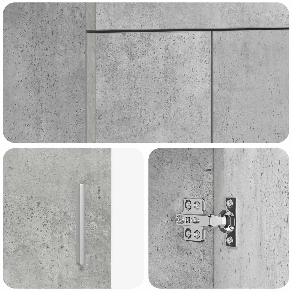 Mobile da bagno con lavabo Grigio Cemento 42 x 40 x 84,5 cm 890675