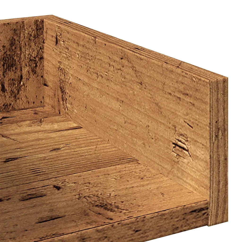 vidaXL Libreria Legno Antico 48x25,5x140 cm in Legno Multistrato