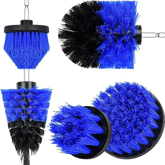 Kit di accessori per borso, trapano, spazzola di pulizia, chiave a schizzo, kit di accessori per trapano, spazzola per trapano per auto, tappeto, piastrelle in metallo
