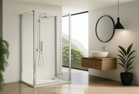 Cabina Doccia Rea Atlas 90x90 Chrome destra