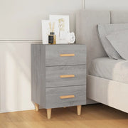 Comodino Grigio Sonoma 40x40x66 cm in Legno Multistrato cod mxl 30616