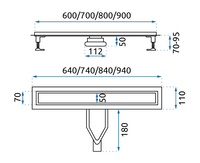 Scarico Lineare Neox Superflow Black 90