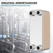 Scambiatore a piastre saldobrasate in acciaio inox, 30 piastre Max 175 kW