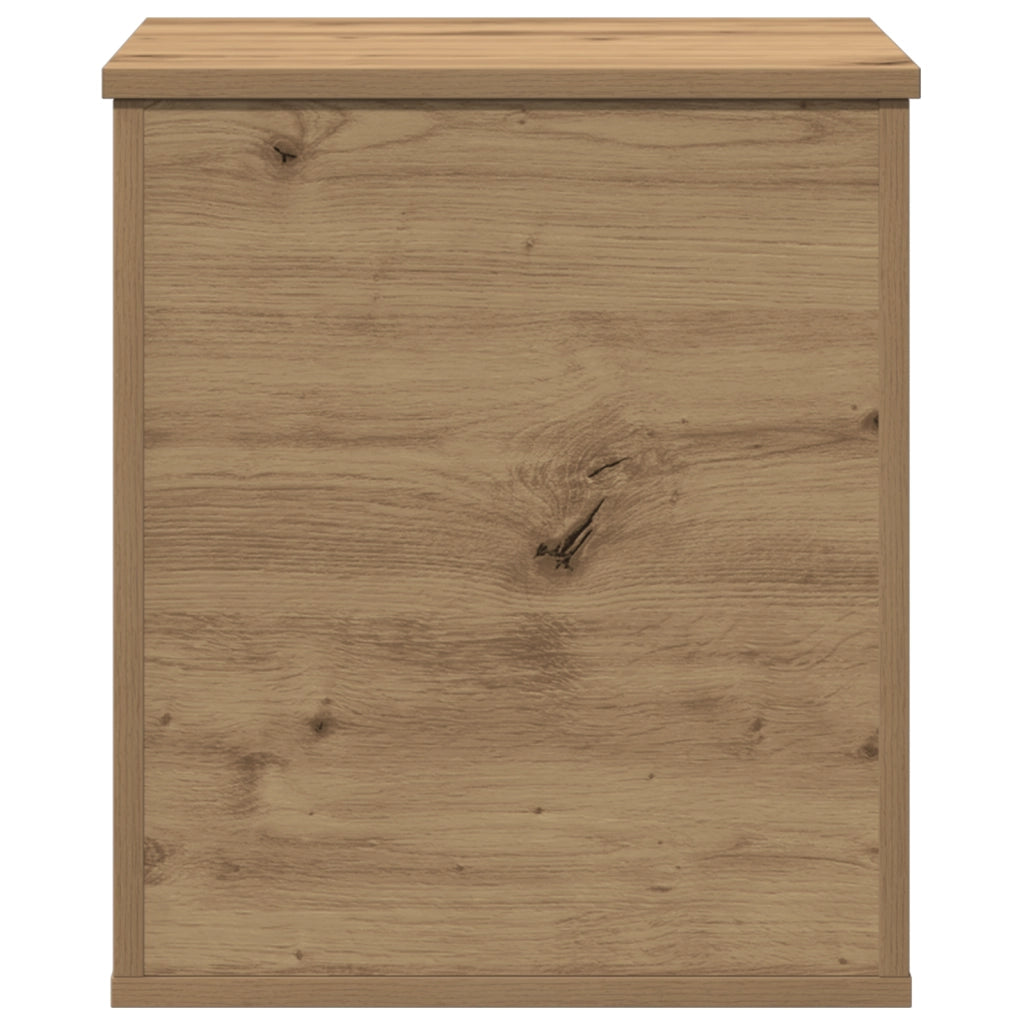 Scatola di Stoccaggio  in Rovere Fatta a Mano 40x42x46 cm in Legno Ingegnerizzato
