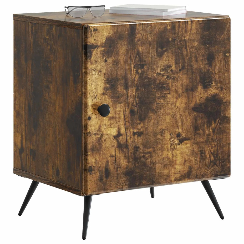 Armadio da Notte 2 pcs Rovere Fumo 43 x 34,5 x 50 cm