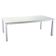 Tavolo alluminio El Paso allungabile bianco rettangolare cm 220/330x110h76
