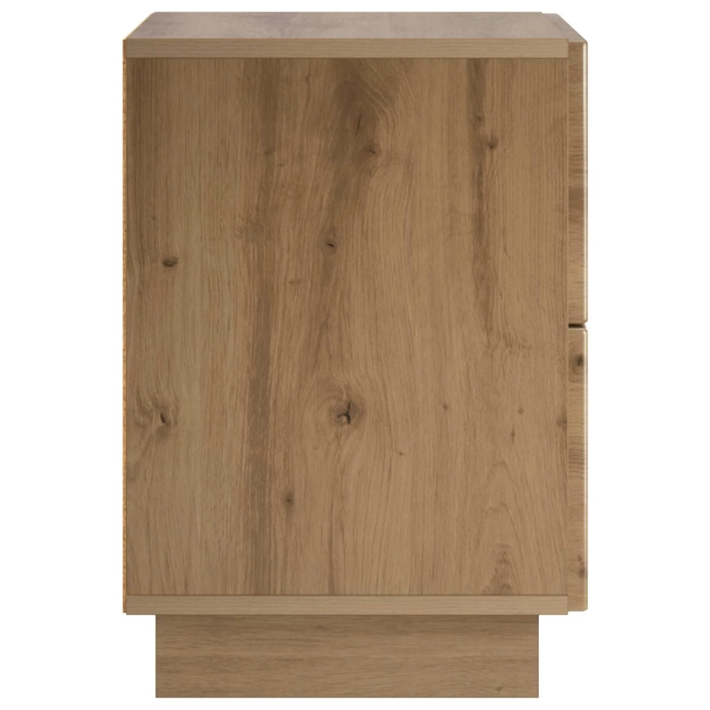 Armadio da Notte 2 pz Rovere Artigianale 33,5 x 34,5 x 50 cm 8011404