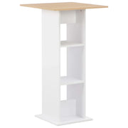 Tavolo alto stile bar/bistrot bianco 110 cm 0902059