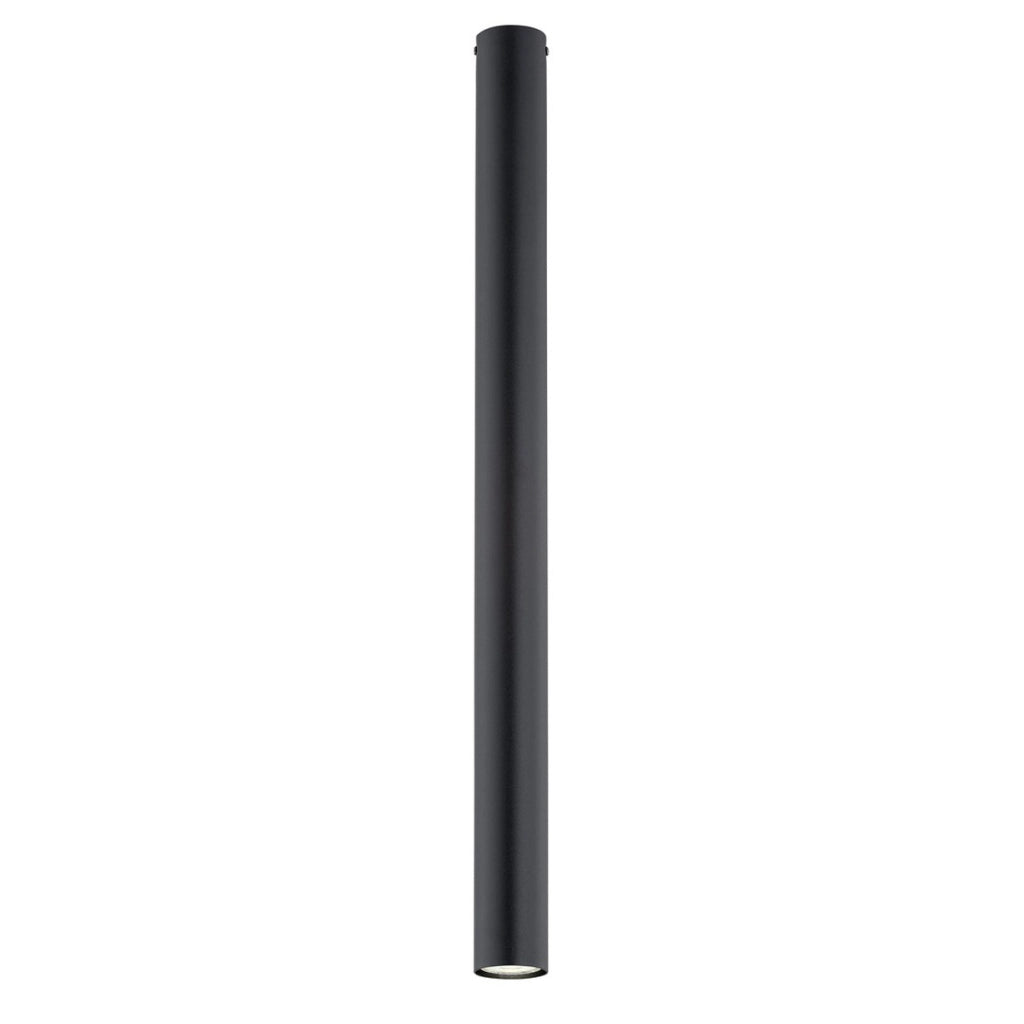 Lampada a sospensione Tecno in acciaio nero opaco