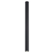 Lampada a sospensione Tecno in acciaio nero opaco