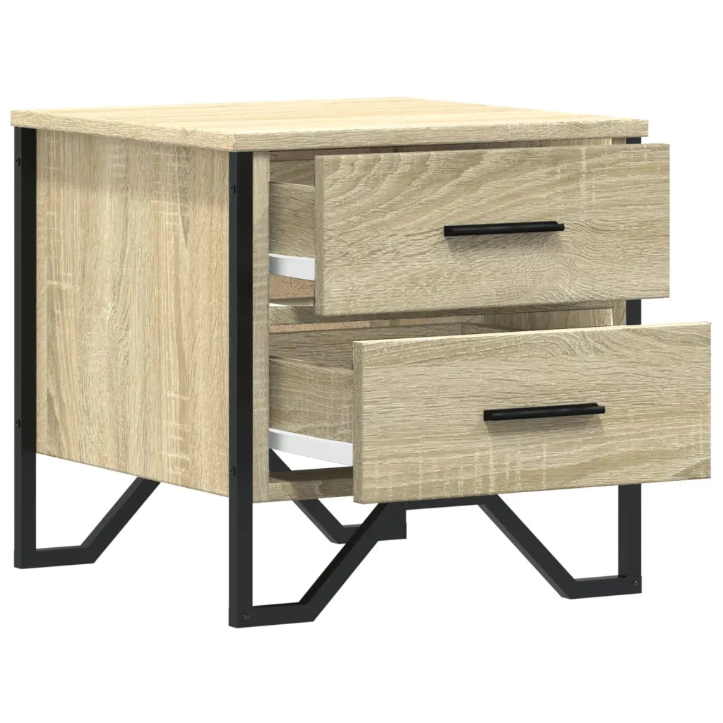 Comodino Rovere Sonoma 40x41x40 cm in Truciolato 848506