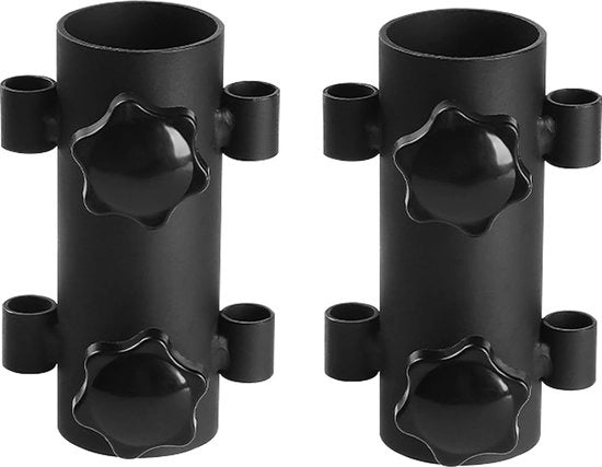 Supporto per ombrellone in acciaio, supporto per ombrellone, supporto per tenda, supporto per balcone, supporto per tenda, supporto per asta per giardino, terrazzo, balcone, ringhiera (Ø 22-34 mm)