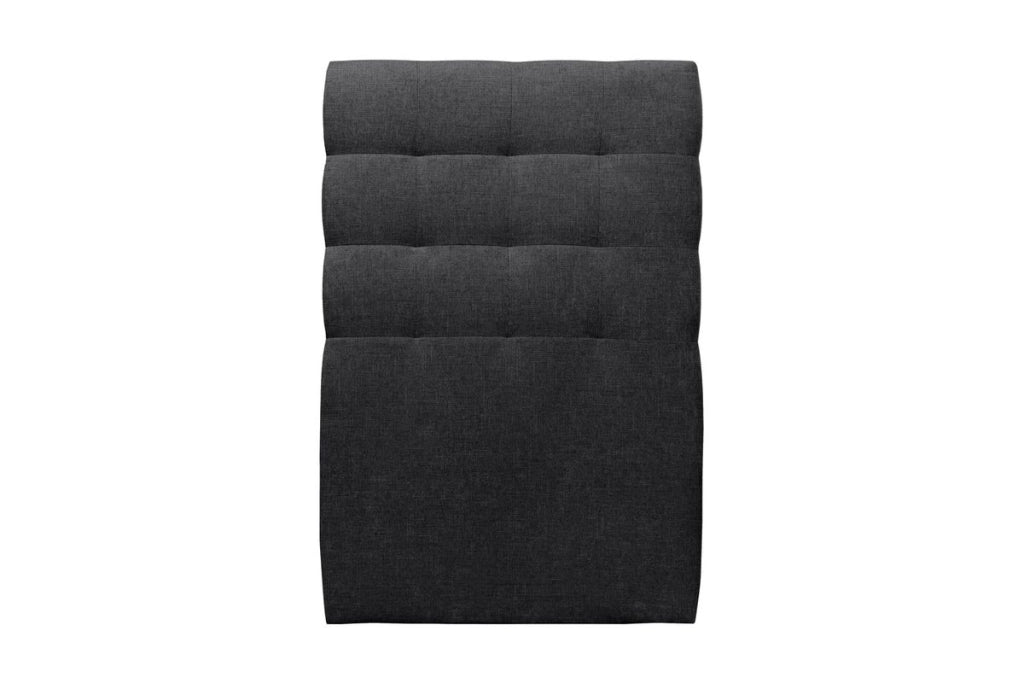 Letto 90x200 cm con testata imbottita - Tessuto Tela opaca