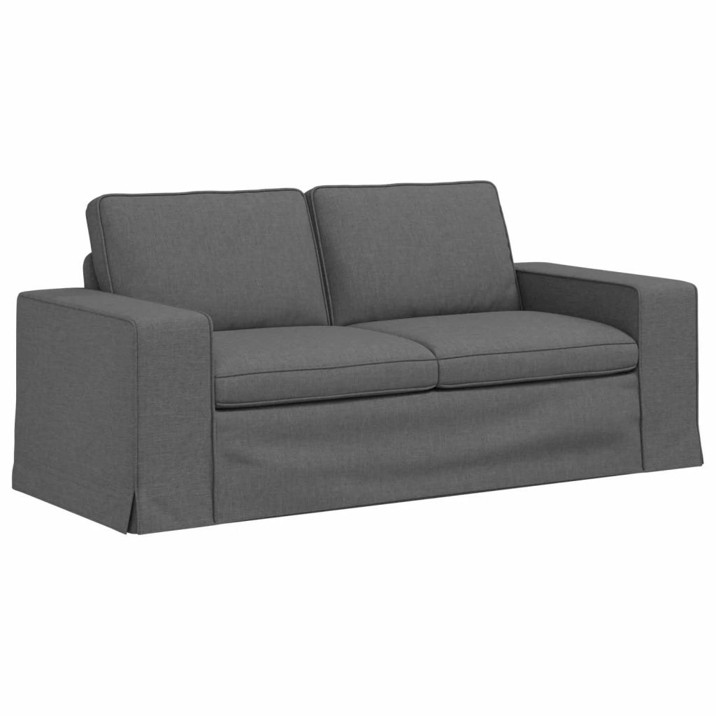 Set di divani 2 pcs Grigio scuro 182 x 80 x 82 cm Tessuto