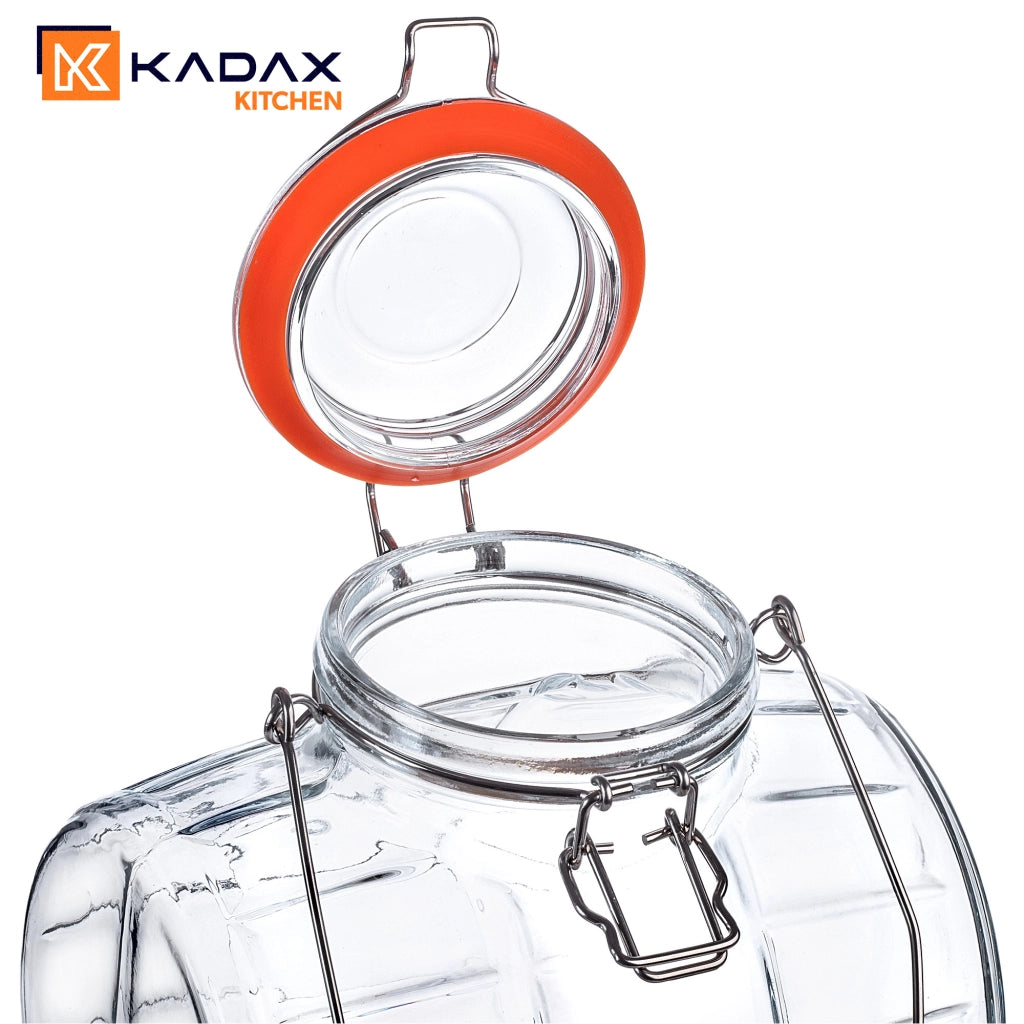 Barile KADAX con rubinetto da 3 litri in vetro per moonshine, whisky, vodka, succhi di frutta, ideale anche per matrimoni.