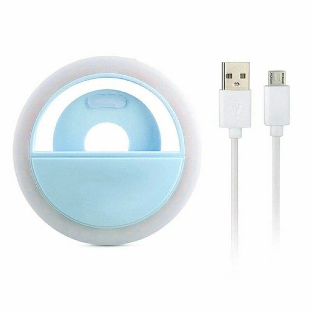 Trade Shop - Anello Luminoso A Led Per Selfie Tik Tok Luce Ring Light Telefono Ricaricabile -