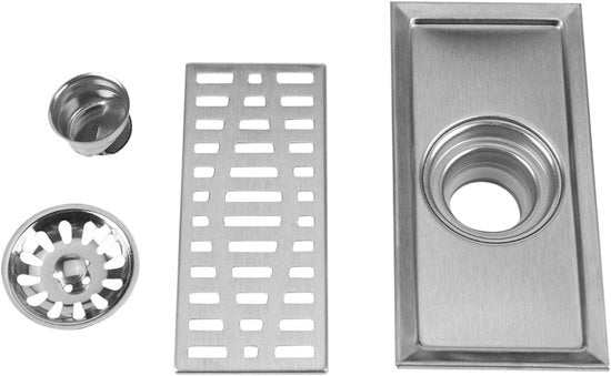Protezione contro la corrosione per la ventilazione del pavimento in acciaio inossidabile per la camera da bagno 20 x 10 cm con filtro rimovibile
