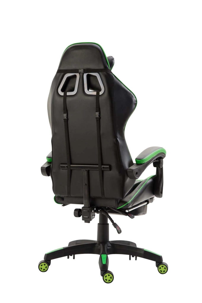 Poltrona gaming IGNITE in similpelle Nero/verde