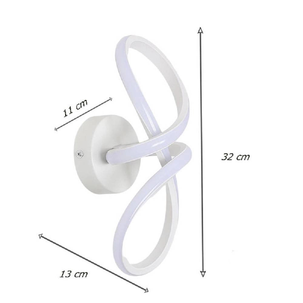 Trade Shop - Applique Moderno Intrecciato A Led 13 W Da Parete 3 Colorazione Di Luce Aq30-3c -