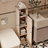 MOBILE DA BAGNO A COLONNA STRETTO MARRONE CHIARO – MODERNO 101 CM