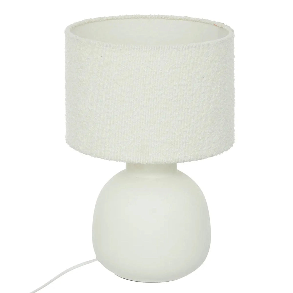 Lampada rotonda "Lali" bianca H43 cm