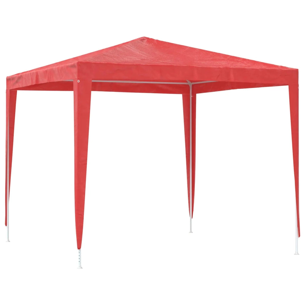 Tenda Party-Tenda da festa 250 x 250 x 240 cm Rosso PE e Acciaio