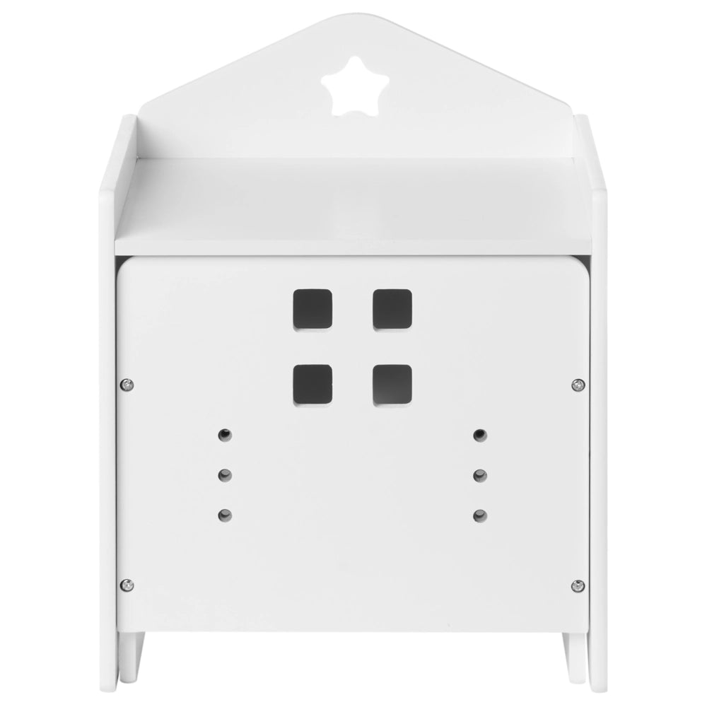 Set di tavolo e sedia con gambe in MDF bianco e legno di pino con piano in lavagna Montessori per camera dei bambini in stile scandinavo