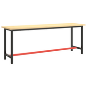Telaio Banco da Lavoro Nero e Rosso Opaco 210x50x79 cm Metallo CFW8305514
