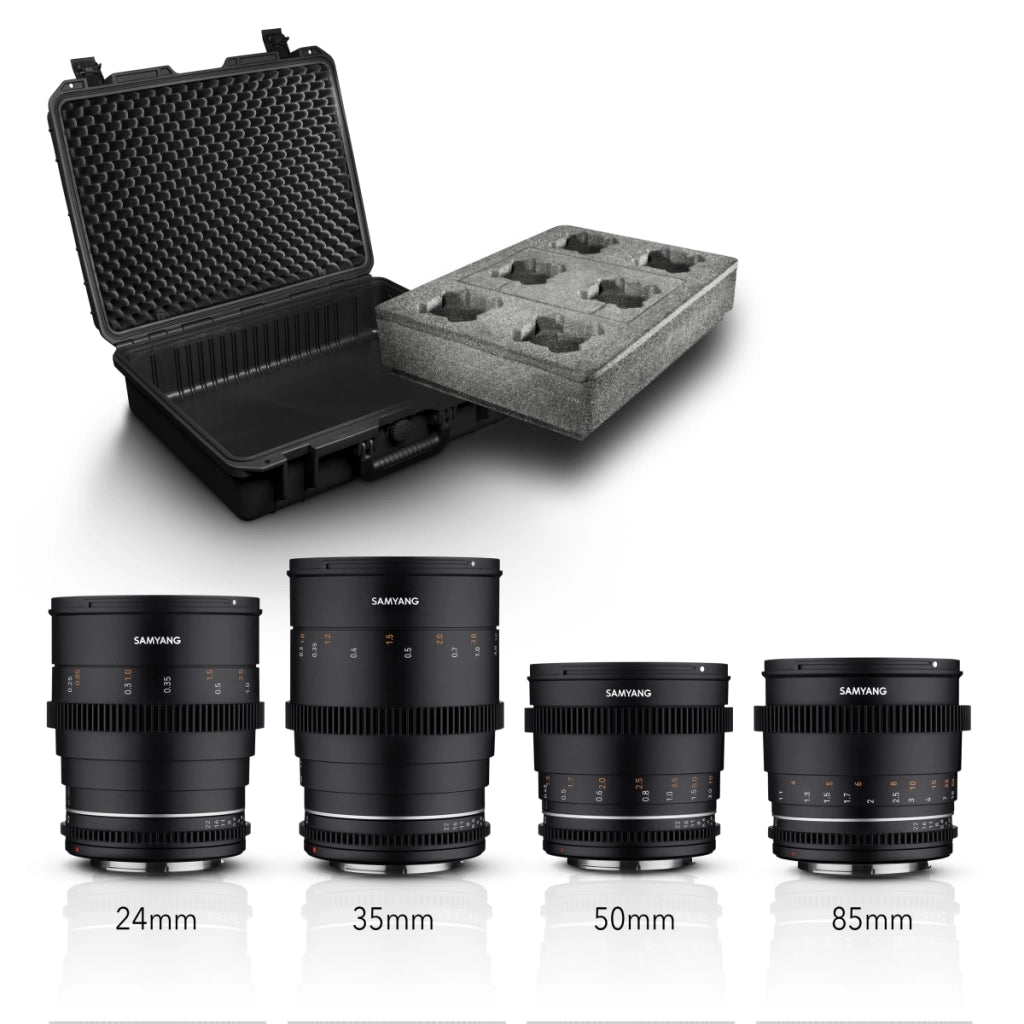 set di custodie per VDSLR MF 24/35/50/85 MK2 compatibile con Sony E