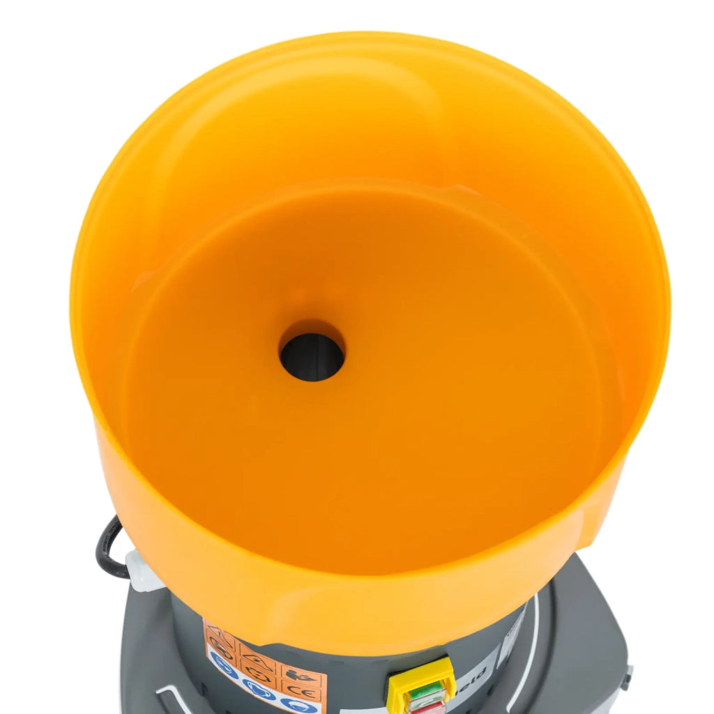 Mulino elettrico per cereali 300 kg/h 1300 watt con supporto in acciaio inox grigio-arancio PP 14_0009415