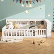 Letto da giorno 140x190 cm con vano laterale, prese e USB, bianco
