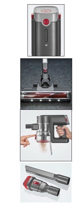 Severin hv 7968 scopa elettrica aspirapolvere ricaricabile senza fili 2 in 1