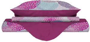 Copripiumino Matrimoniale con Stampa sul Sacco e Federe Doubleface Soffioni