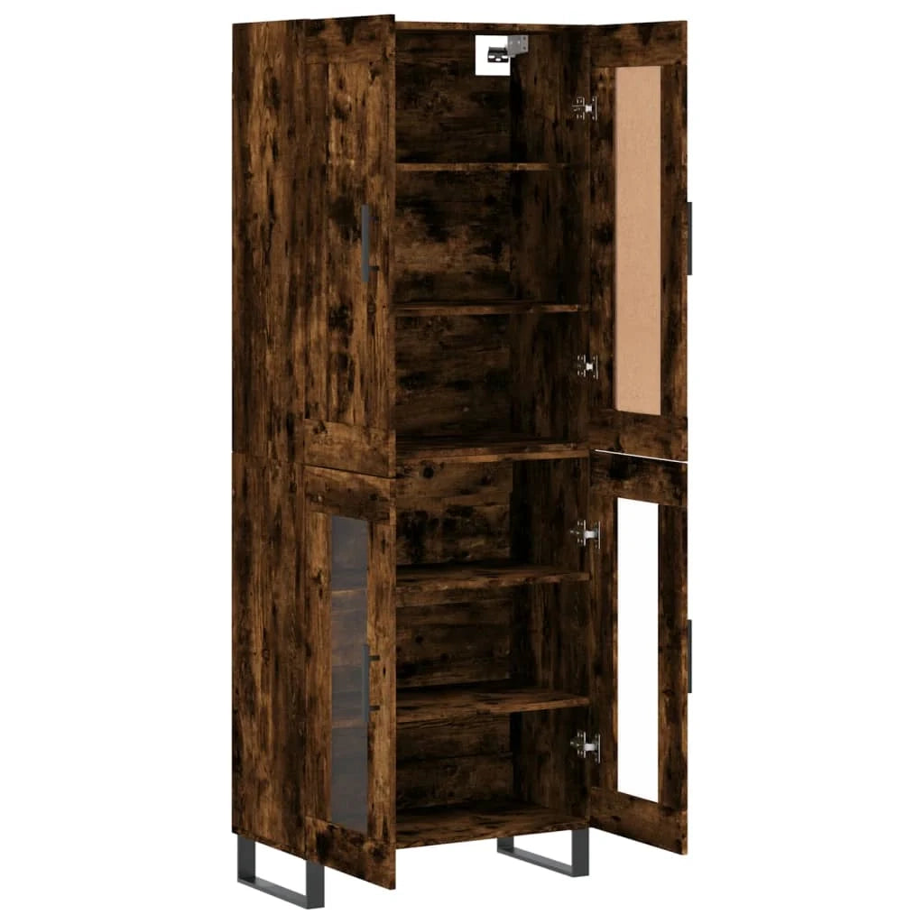 Buffet credenza cassettiera armadio mobile contenitore organizer cucina soggiorno salotto alto 69,5 x 34 x 180 cm legno ingegnerizzato marrone 02_0033408
