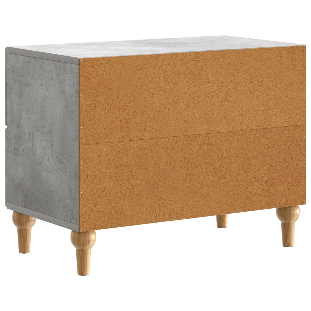 Armadio da Notte con cassetto Grigio Cemento 62 x 34,5 x 48 cm 894088