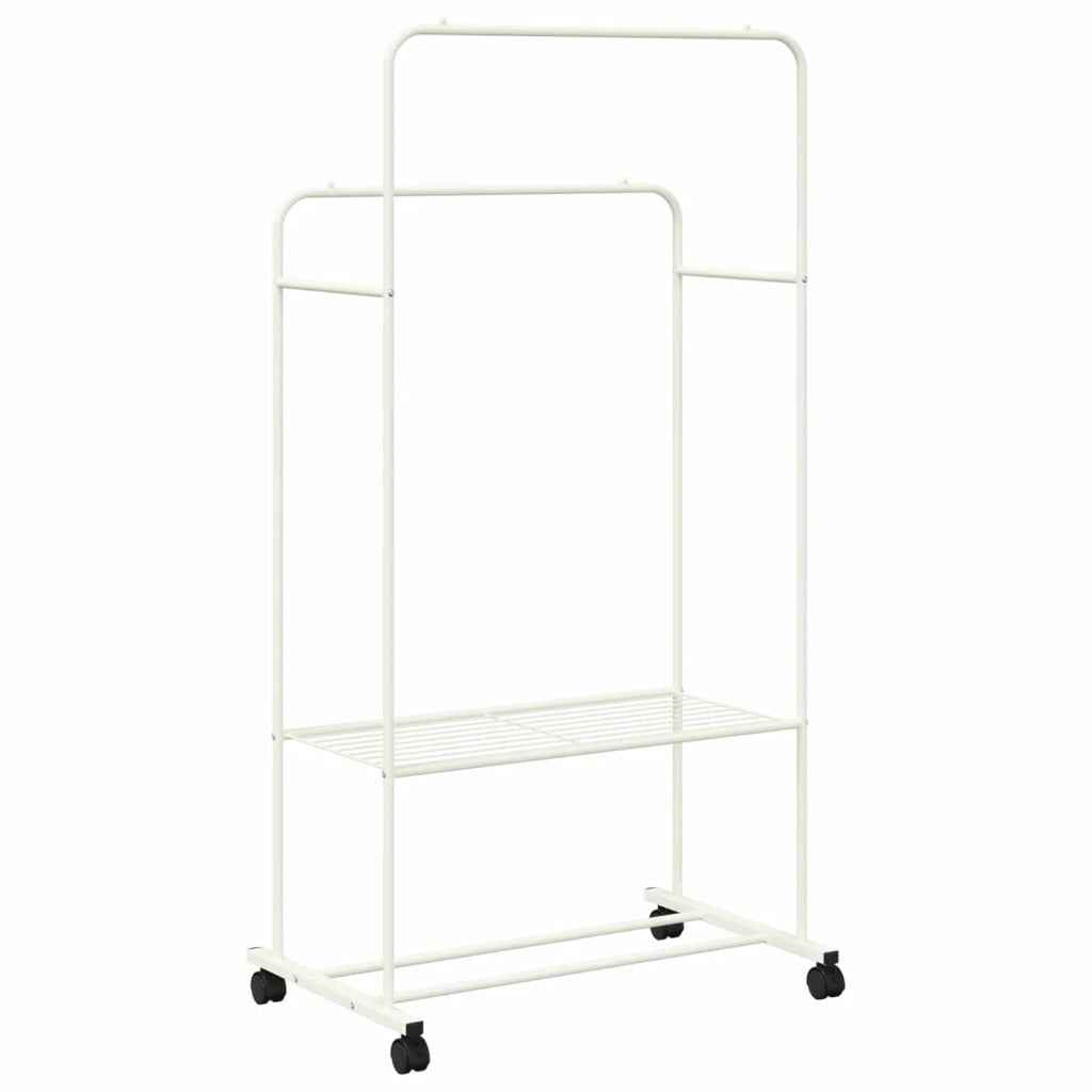 Stendibiancheria con lo scaffale Bianco 80 x 53 x 156 cm