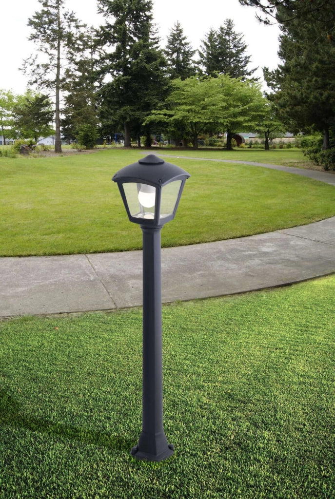 LERICI PALO 100CM 1 LUCE NERO IP55 ATTACCO E27