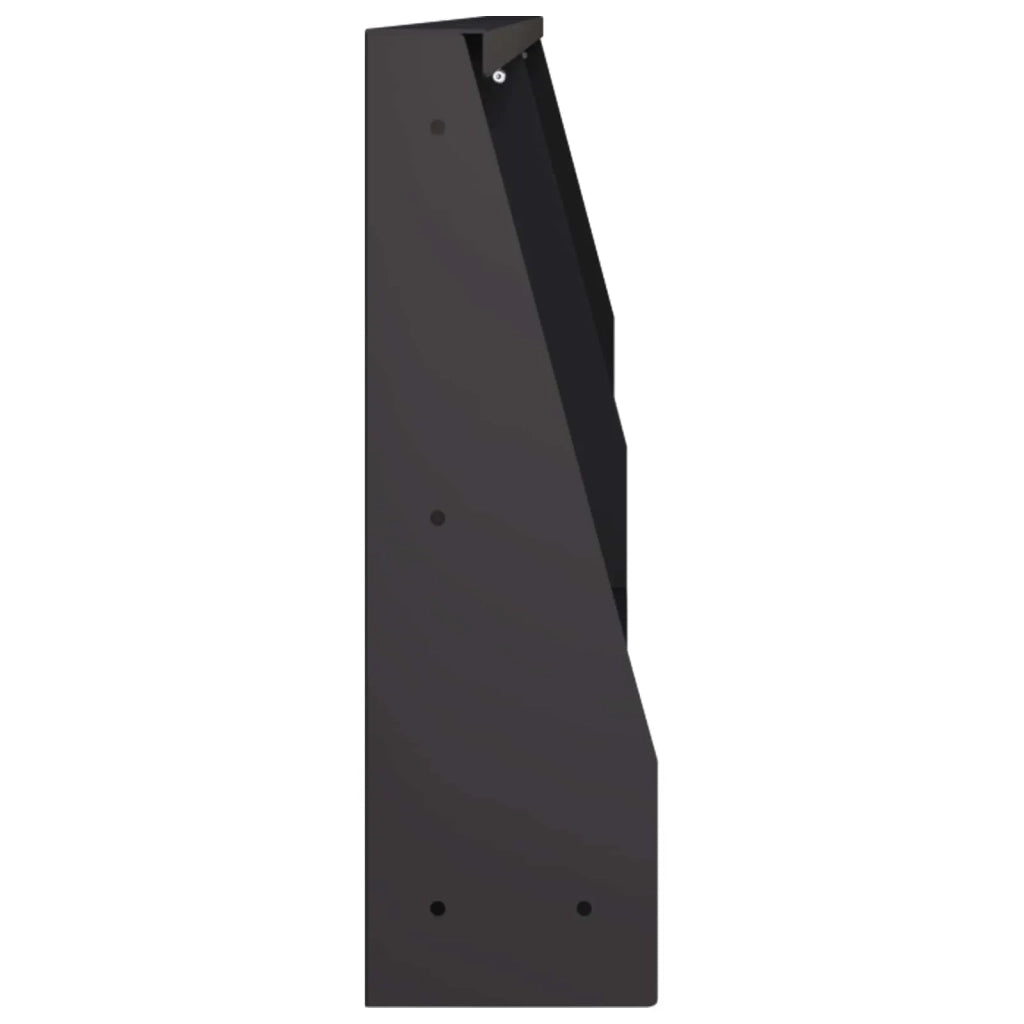 Muro di contenimento 2 pz 100 x 12 x 30 cm Acciaio Nero 8015136