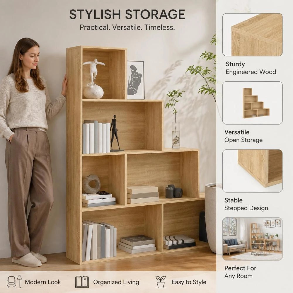 Bookshelf/room Divider Sonoma Oak 155x24x160 Cm Engineered Wood