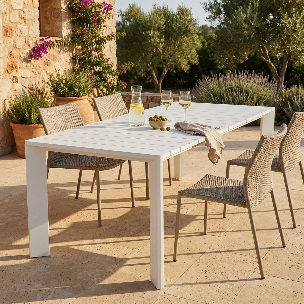 Tavolo da giardino in alluminio 200x100 cm - DONNY