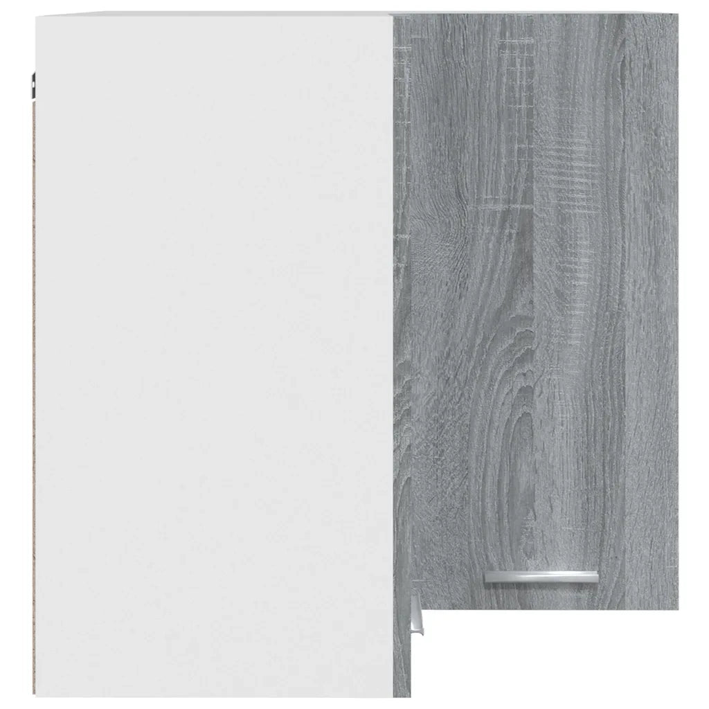 Mobile Pensile Angolo Grigio Sonoma 57x57x60 Legno Multistrato cod mxl 64347