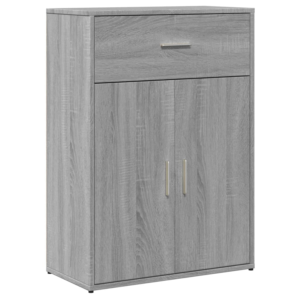 Buffet credenza cassettiera armadio mobile contenitore organizer per cucina soggiorno salotti set da 2 Sonoma 60 x 30 x 84 cm legno ingegnerizzato grigio 02_0036956