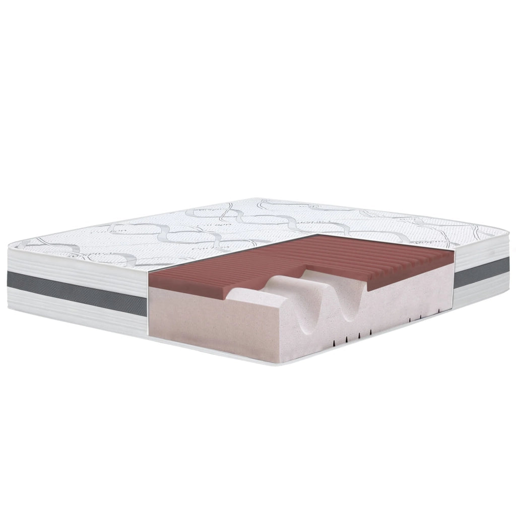 Materasso in Memory Foam Singolo 75x190 Altezza 22 cm | Rigidità media/alta | Tessuto Anallergico e Traspirante | Proprieta' Ortopediche Automodellanti | Prodotto in Italia