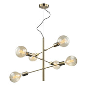 Lampadario Italux Madalyn moderno bronzo 6xE27 MDM3582/6