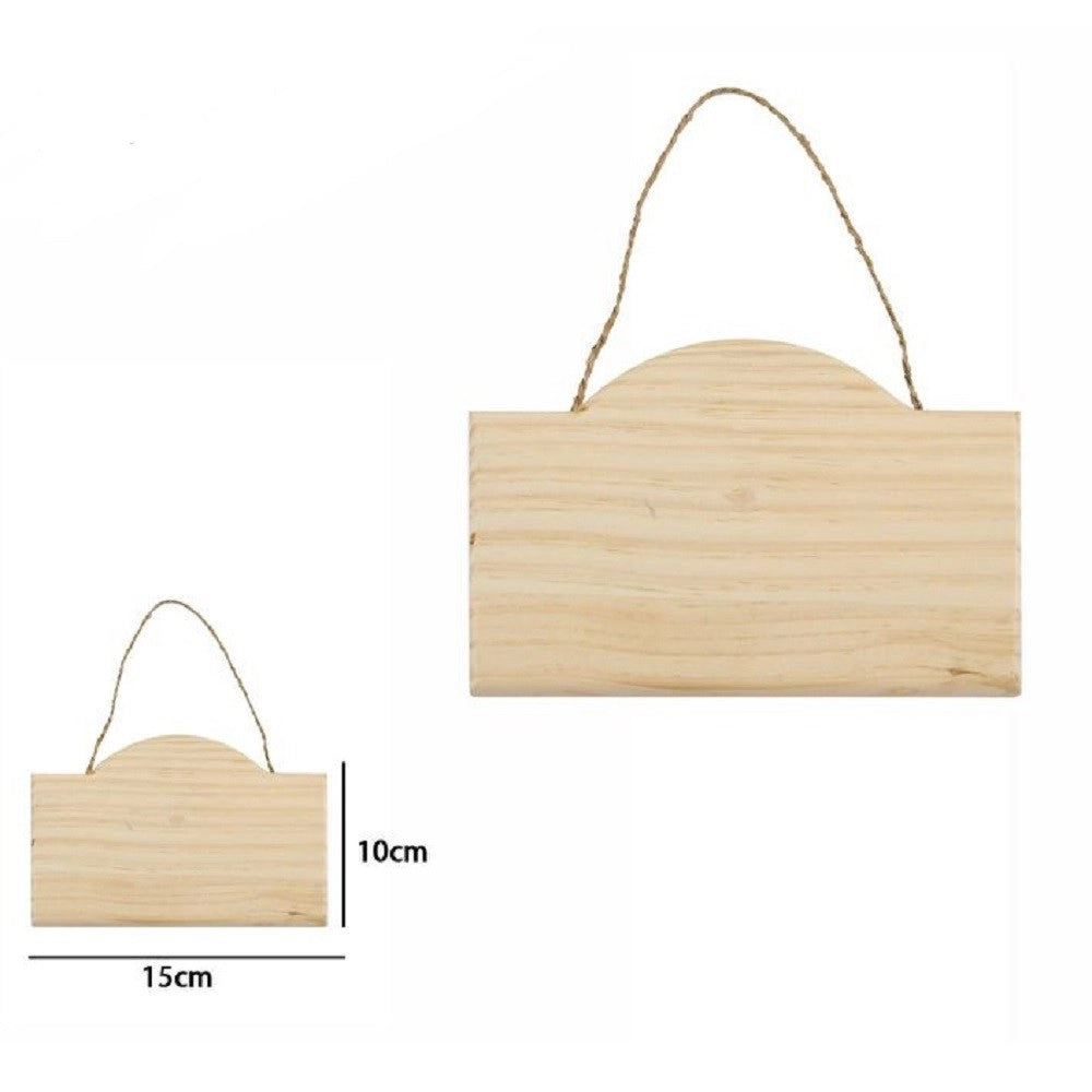 Trade Shop - Decorazione In Legno Decoupage Da Appendere Con Corda Insegna 15 X 10 Cm 74199a -