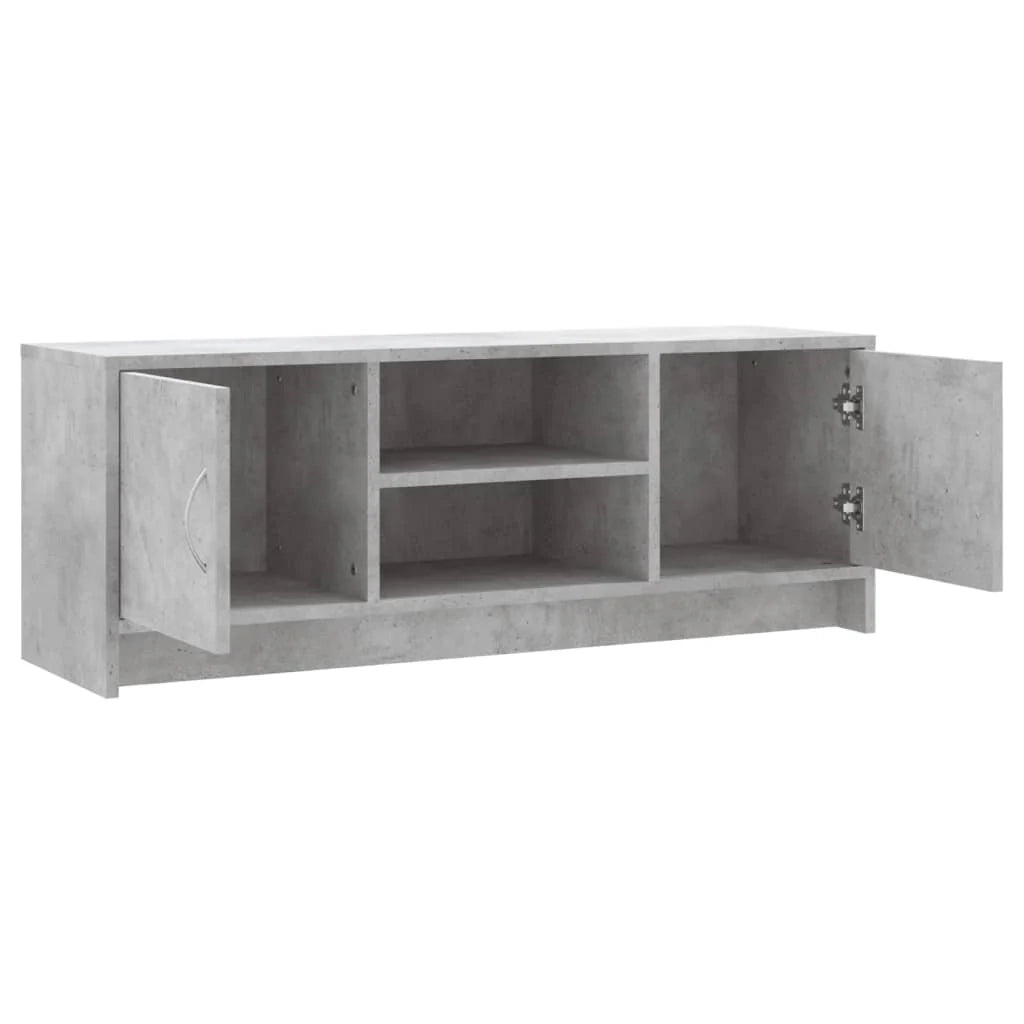 Mobile TV multimediale mensola TV credenza mobile TV sala da pranzo soggiorno camera da letto 102 x 30 x 37,5 cm legno ingegnerizzato grigio 02_0025556