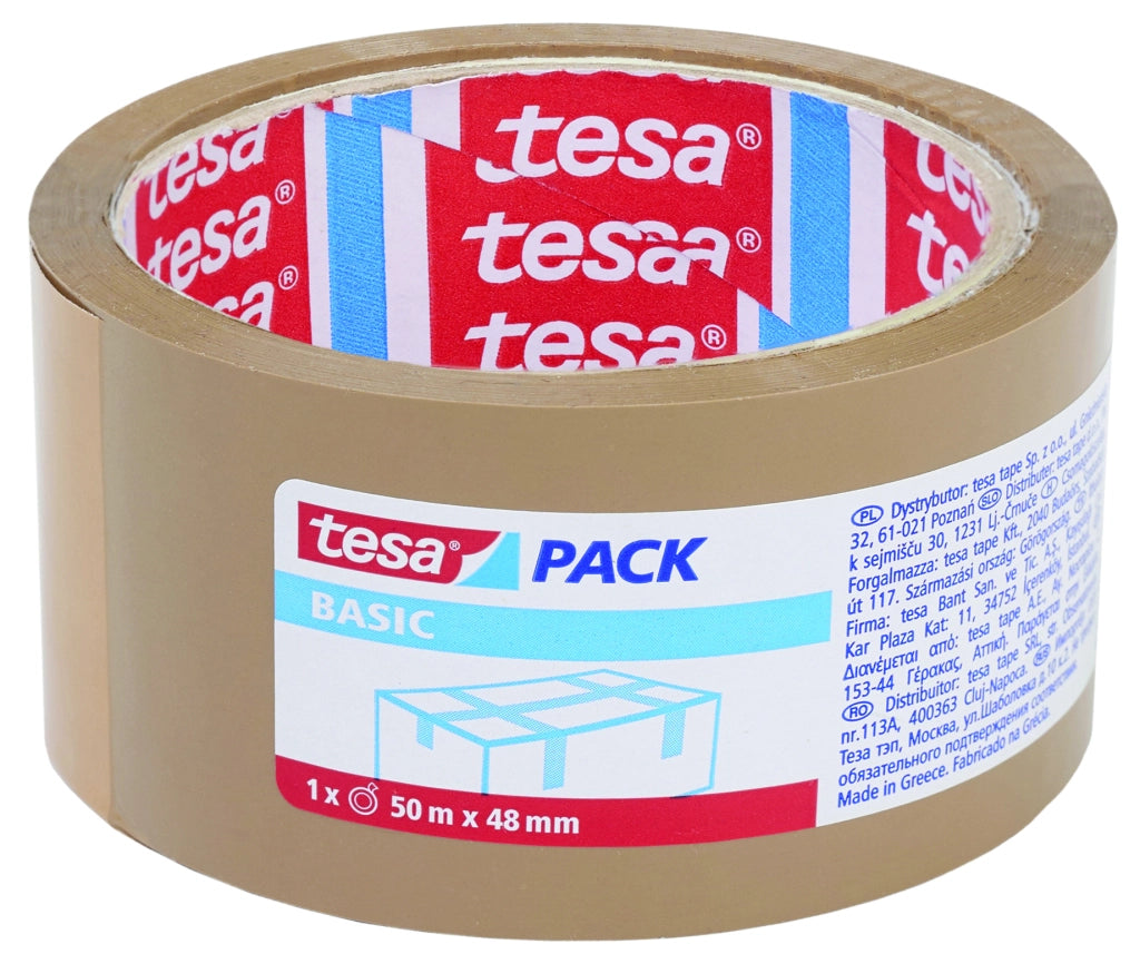 Tesa NASTRO DA IMBALLO BASIC mm. 50x66 mt. col. Avana 36.00 rotoli